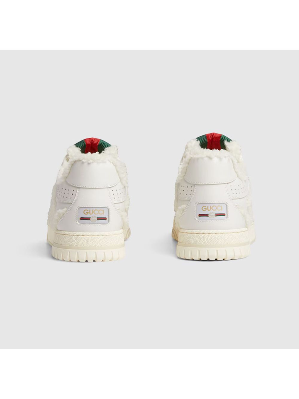 Gucci baskets à détail Web