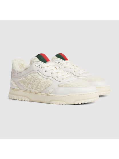 Gucci baskets à détail Web