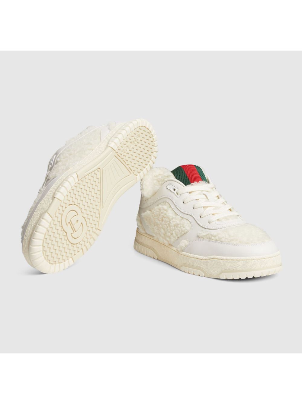 Gucci baskets à détail Web